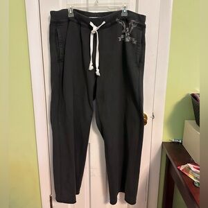 American Eagle Outfitters Men's Black Joggers with Drawstring